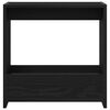 vidaXL Side Table Black Oak 19.69 x 10.24 x 19.69 in Engineered Wood
