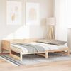 vidaXL Pull-out Day Bed Brown 80.12 x 72.44 x 22.24 in Solid Pine Wood