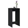 vidaXL Bar Table Black Engineered wood Tall Stylish Design Bar Table