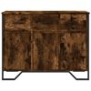 vidaXL Sideboard Smoked oak Engineered wood, metal Medium Sideboard