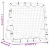 vidaXL Adjustable Football Kickback Rebounder 37.8x31.5x37.8" Steel and PE