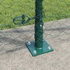 vidaXL Fence with Posts Green 1.2 x 25 m PVC-coated steel