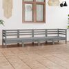 vidaXL Garden Lounge Set Grey Solid pinewood Medium Modular