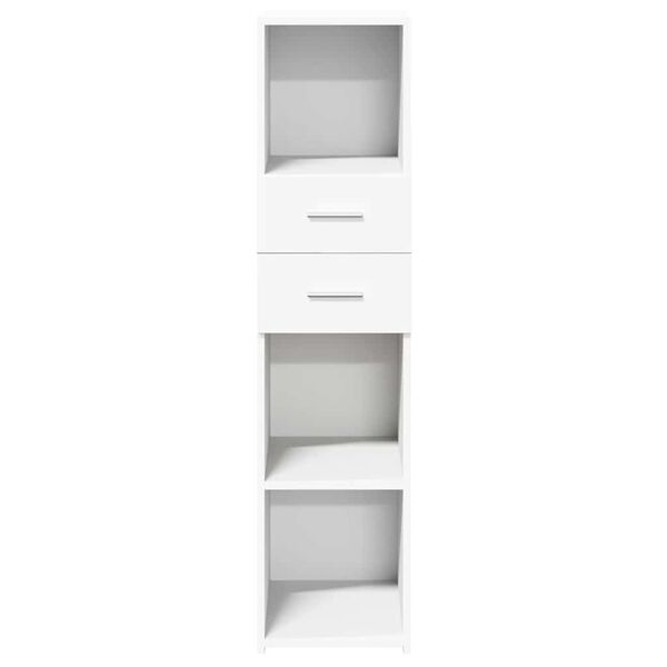 vidaXL Highboard White Engineered Wood Tall and slim Highboard