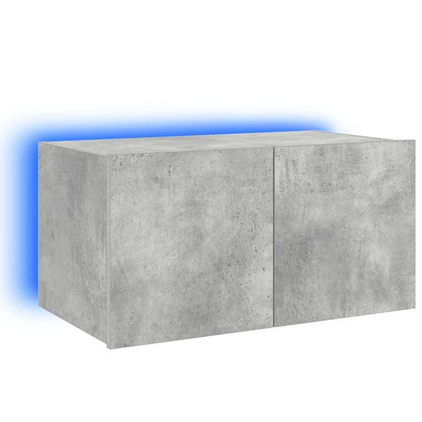 vidaXL TV Wall Cabinet Concrete grey Engineered wood TV Wall Cabinet