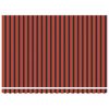 vidaXL Retractable Awning Orange and Brown Powder-coated aluminum