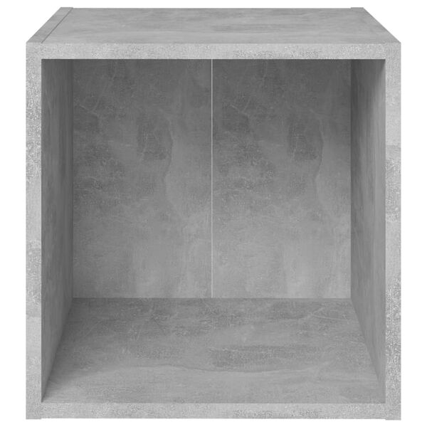 vidaXL TV Cabinet Set of 2 Concrete Grey Engineered Wood Small