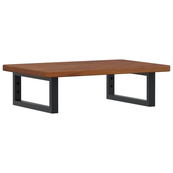 vidaXL Basin Shelf Wall Mounted Steel and Solid Wood Oak