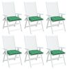 vidaXL Pallet Cushion Set of 6 Green Oxford fabric (100% polyester)