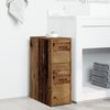 vidaXL Narrow Bathroom Cupboard Old wood Engineered wood Slim