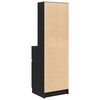 vidaXL Bedside Cabinet Black Engineered wood Tall Bedside Cabinet