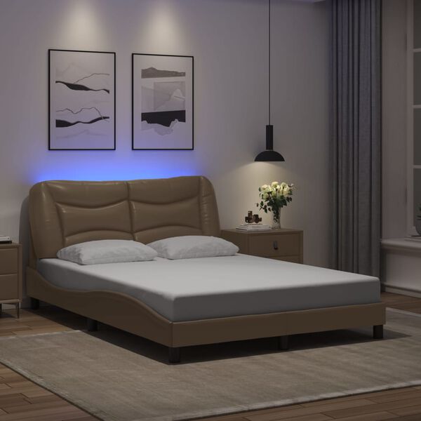 vidaXL Bed Frame Cappuccino