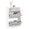 vidaXL Shoe Cabinet White Engineered wood Tall Shoe Cabinet