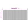 vidaXL Room Divider Brown Width 157.5" Height 65.0" Bamboo
