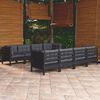 vidaXL Garden Lounge Set Black, Anthracite