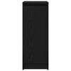 vidaXL Shoe Cabinet Black Oak Engineered wood Medium Shoe Cabinet