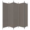 vidaXL 5-Panel Room Divider Anthracite 98.4"x78.7" Fabric
