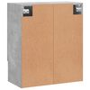 vidaXL Wall Cabinet Concrete Gray 23.6"x12.2"x27.6" Engineered Wood