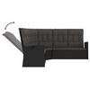 vidaXL Garden Lounge Set Black