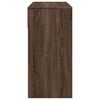 vidaXL Dressing Table Brown Oak Engineered Wood, Glass Medium