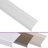 vidaXL Stair Nosings in L-shape 15 pcs Aluminium 35.4 " Silver