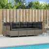 vidaXL Garden Sofa Set Grey