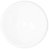 vidaXL Basin Round Ceramic White 15.7"x5.9"