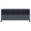 vidaXL TV Cabinet Anthracite Cold-rolled steel Medium Rollable