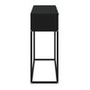 vidaXL Console Table Black Engineered wood, iron Narrow Console Table