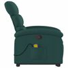 vidaXL Stand Up Massage Recliner Chair Dark Green