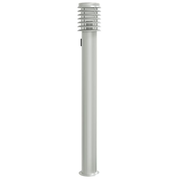 vidaXL Outdoor Floor Lamp Silver Stainless Steel Medium Durable