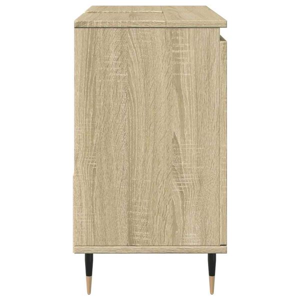 vidaXL Bathroom Sink Cabinet Sonoma oak Engineered wood