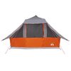 vidaXL Tipi Tent Grey and Orange 143.31 x 110.63 x 101.18 in Taffeta