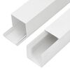 vidaXL Cable Trunking 2.4"x2.4" 32.8' PVC