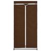 vidaXL Wardrobe Brown Iron 29.5x19.7x63.0 in Wardrobe Rectangular