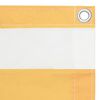 vidaXL Balcony Screen White and Yellow 35.4x118.1" Oxford Fabric