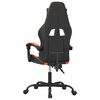 vidaXL Gaming Chair Black and Orange Faux Leather