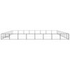vidaXL Dog Kennel Black Steel 688.9 sq ft Tough Dog Kennel