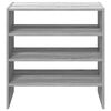 vidaXL Shoe Rack Set of 2 Grey sonoma Engineered wood Medium Stackable