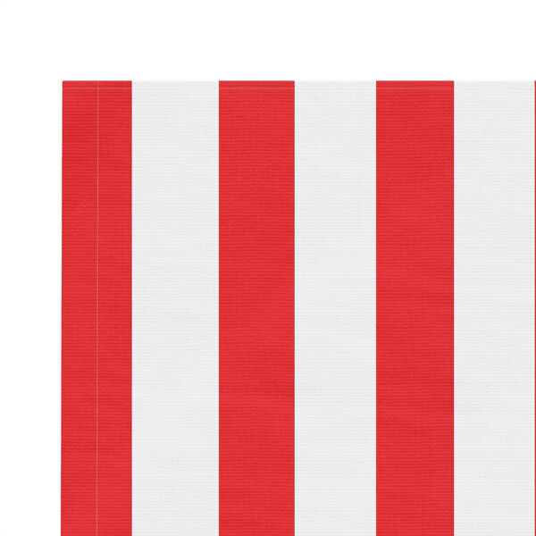 vidaXL Replacement Awning Fabric Red and white Polyester with PU coating