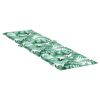 vidaXL Deck Chair Cushion Leaf Pattern Oxford Fabric 70.9 x 19.7 in