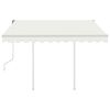 vidaXL Retractable Awning Cream