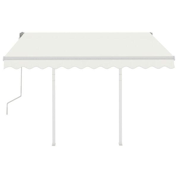 vidaXL Retractable Awning Cream