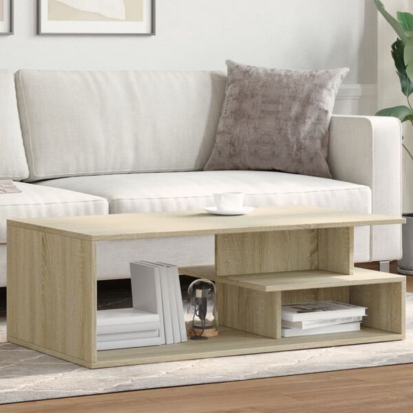 vidaXL Coffee Table Sonoma Oak Engineered Wood Large Coffee Table