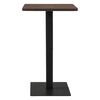 vidaXL Bar Table Dark Ash and Black