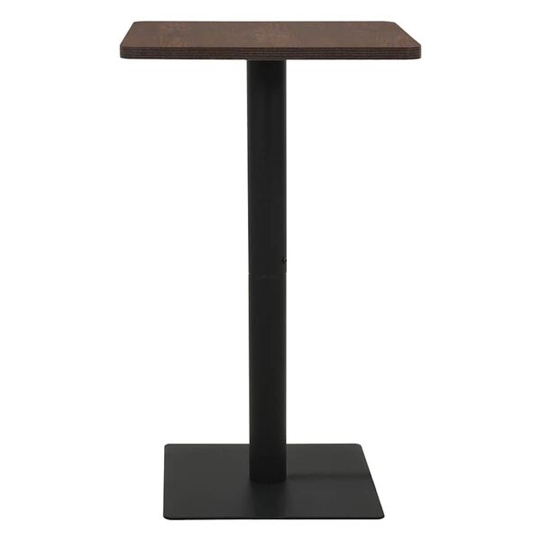 vidaXL Bar Table Dark Ash and Black