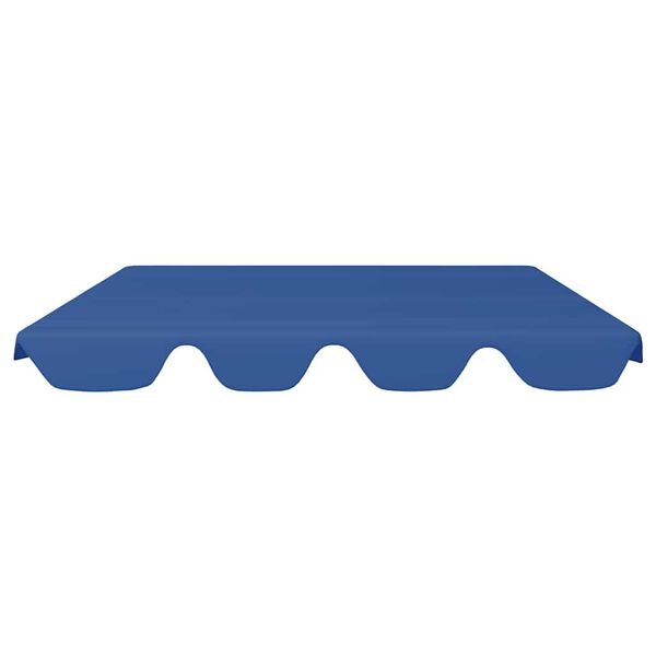 vidaXL Replacement Canopy Blue Polyester with PVC coating