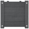 vidaXL Raised Bed Grey Solid Pinewood Medium Durable Garden Planters