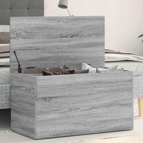 vidaXL Storage Chest Grey sonoma Engineered wood Medium Storage Chest