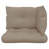 vidaXL Pallet Cushion Taupe 100% polyester Water-resistant materials
